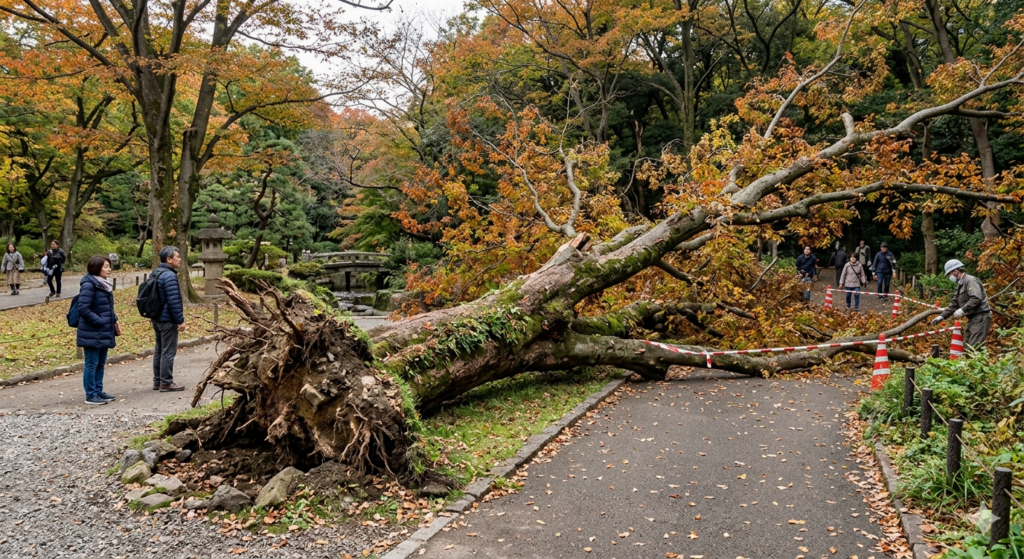 公園倒木